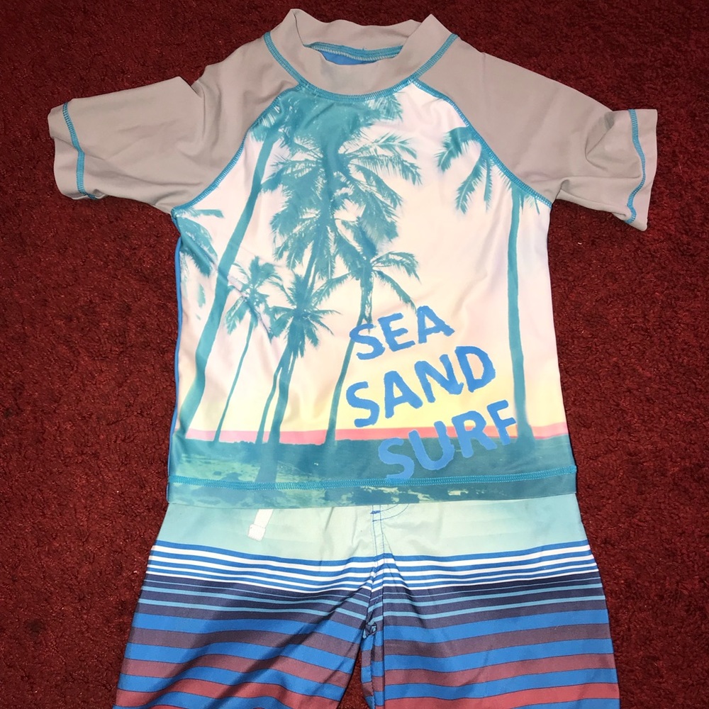 Boys swimming top & trunks